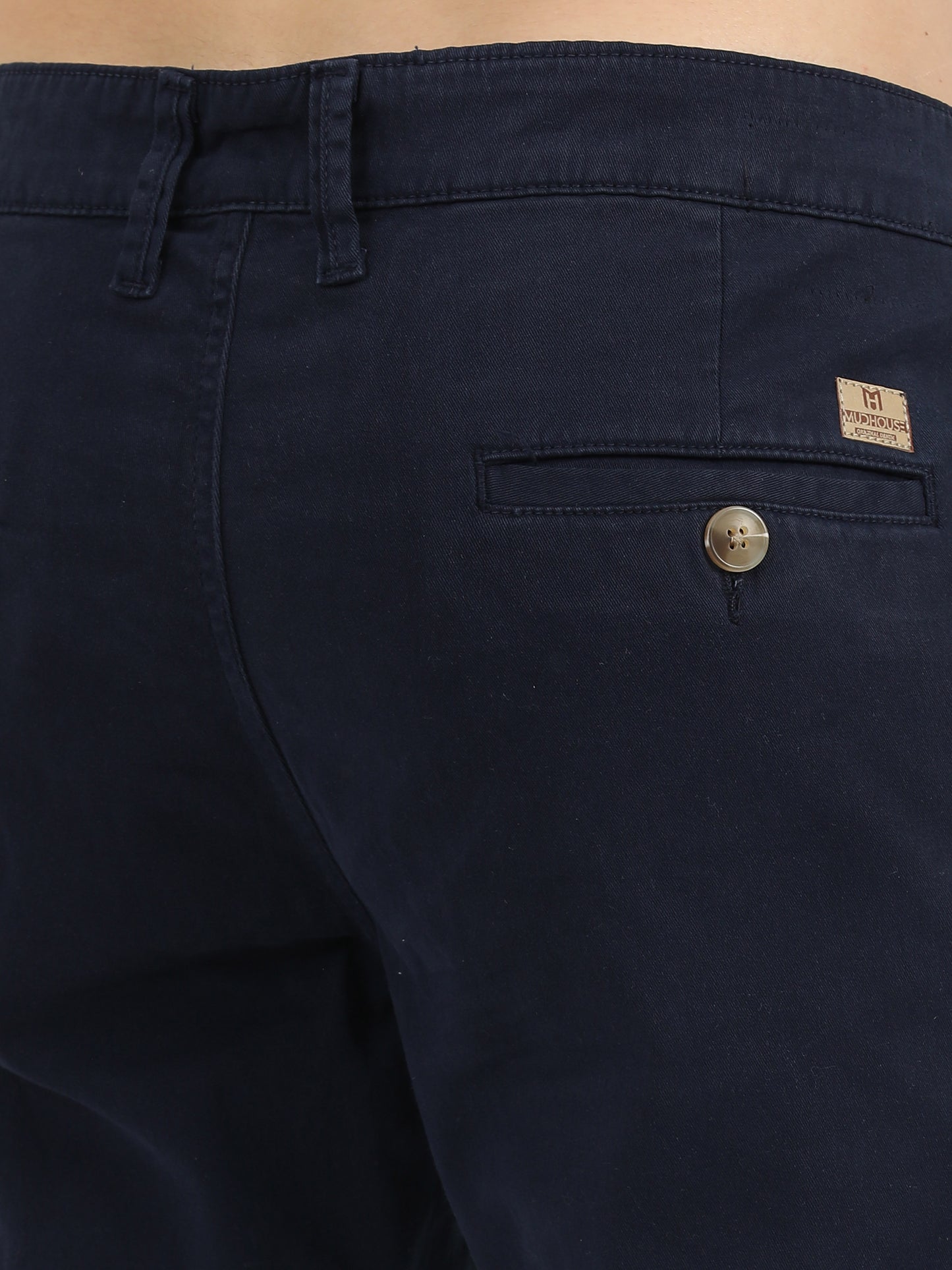 Indostreaks Men Cotton Navy Chinos